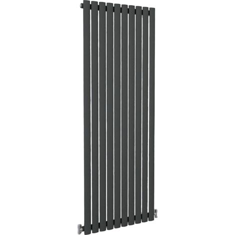 SKY Bathroom Oval Column Radiator Vertical 1600x590mm Single Anthracite