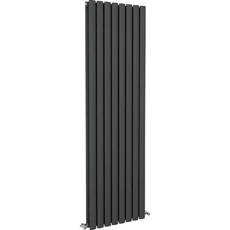 SKY Bathroom Oval Column Radiator Vertical 1600x472mm Double Anthracite