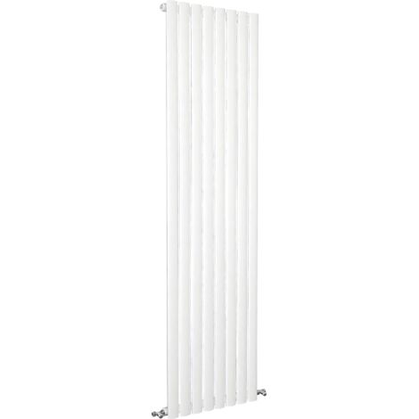 SKY Bathroom Oval Column Radiator Vertical 1800x472mm Single White