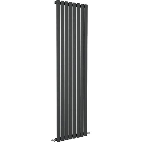 SKY Bathroom Oval Column Radiator Vertical 1800x472mm Single Anthracite