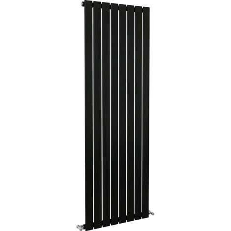 SKY Bathroom Flat Panel Radiator Vertical 1600x544mm Single Black