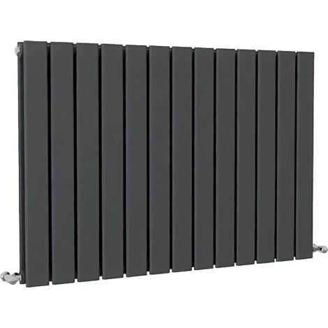SKY Bathroom Flat Panel Radiator Horizontal 600x884mm Double Anthracite
