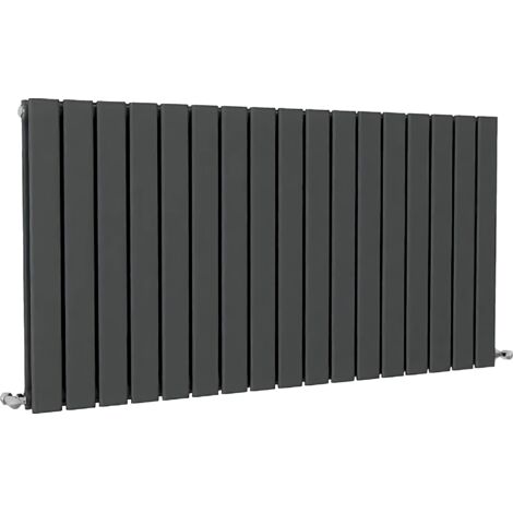 SKY Bathroom Flat Panel Radiator Horizontal 600x1156mm Double Anthracite (1/5)