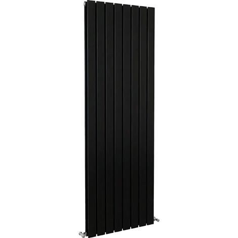 SKY Bathroom Flat Panel Radiator Vertical 1600x544mm Double Black