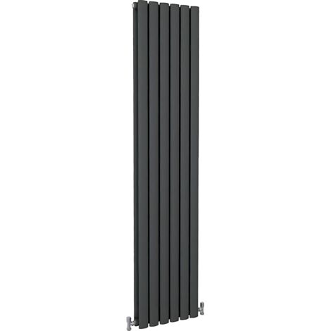 SKY Bathroom Oval Column Radiator Vertical 1600x354mm Double Anthracite