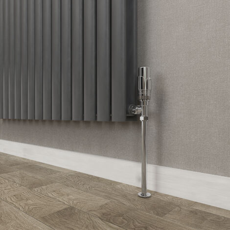 SKY Bathroom Oval Column Radiator Vertical 1600x354mm Double Anthracite