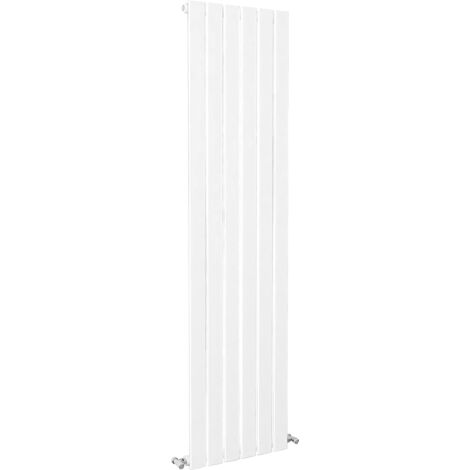 SKY Bathroom Flat Panel Radiator Vertical 1600x408mm Single White