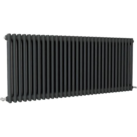 SKY Bathroom Traditional Cast Iron Style Radiator 2 Column Anthracite 600x1460mm (1/5)