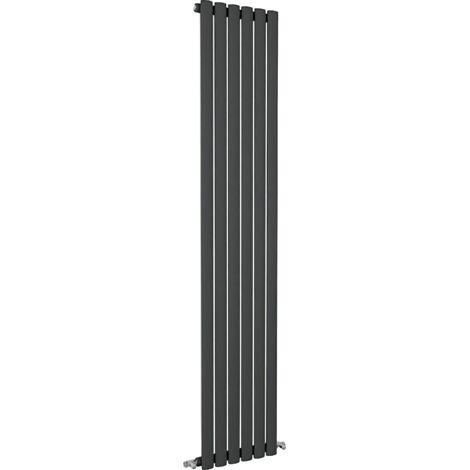SKY Bathroom Oval Column Radiator Vertical 1800x354mm Single Anthracite