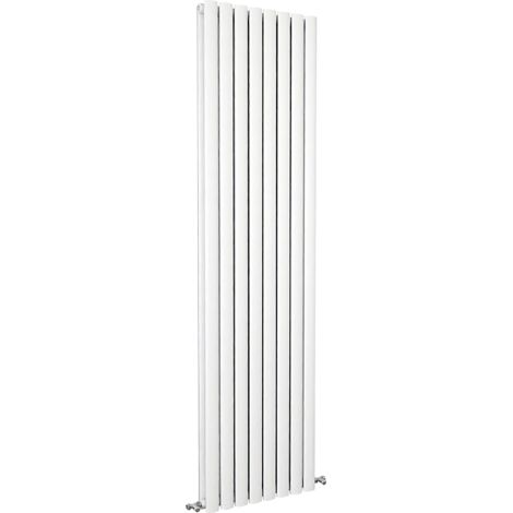 SKY Bathroom Oval Column Radiator Vertical 1800x472mm Double White