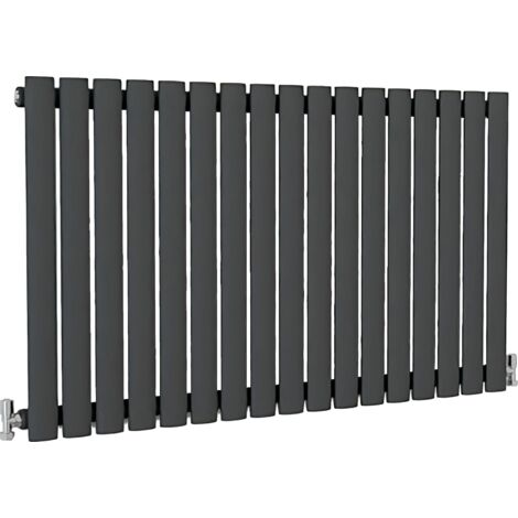 SKY Bathroom Oval Column Radiator Horizontal 600x1003mm Single Anthracite (1/5)