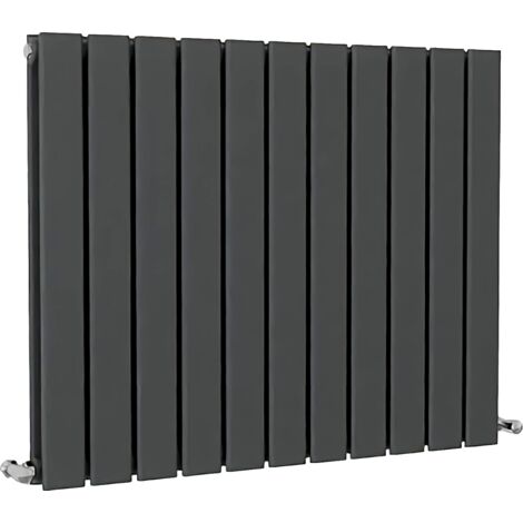SKY Bathroom Flat Panel Radiator Horizontal 600x748mm Double Anthracite