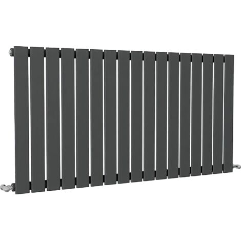 SKY Bathroom Flat Panel Radiator Horizontal 600x1156mm Single Anthracite