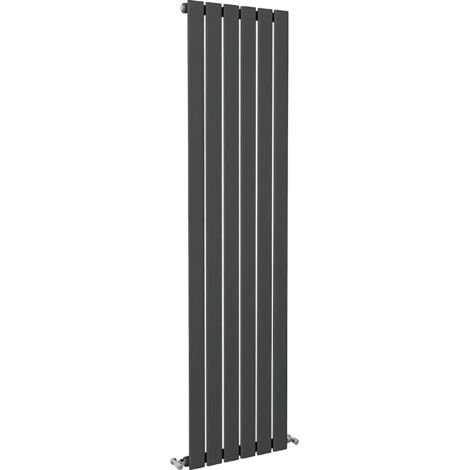 SKY Bathroom Flat Panel Radiator Vertical 1600x408mm Single Anthracite
