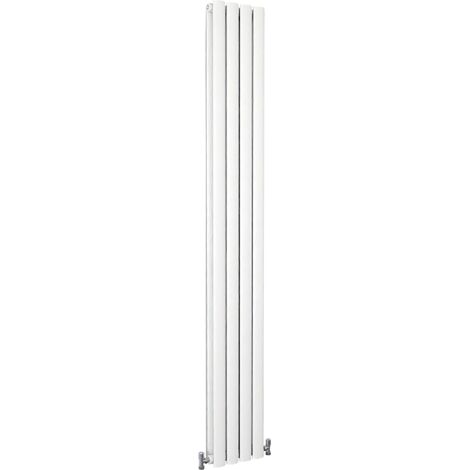 SKY Bathroom Oval Column Radiator Vertical 1800x236mm Double White