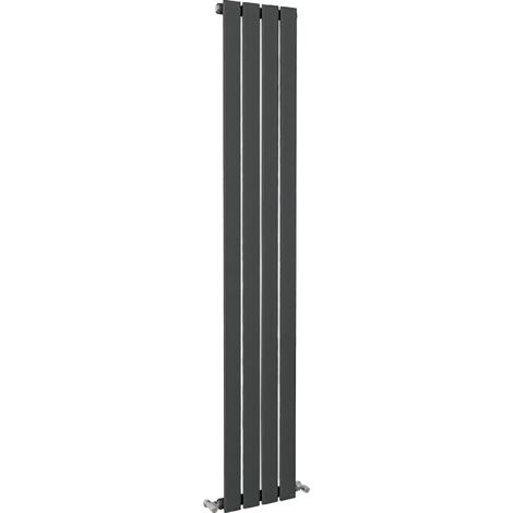 SKY Bathroom Flat Panel Radiator Vertical 1600x272mm Single Anthracite