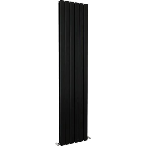 SKY Bathroom Flat Panel Radiator Vertical 1800x408mm Double Black