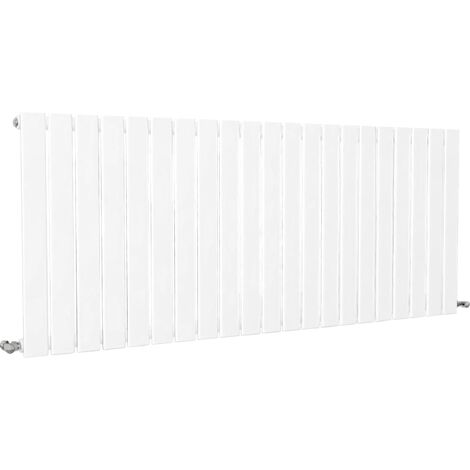 SKY Bathroom Flat Panel Radiator Horizontal 600x1428mm Single White