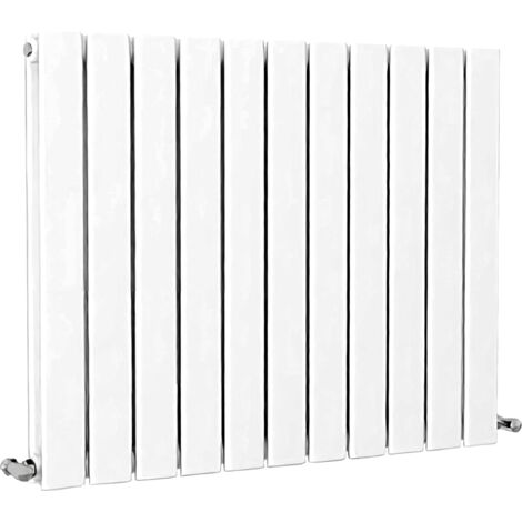 SKY Bathroom Flat Panel Radiator Horizontal 600x748mm Double White