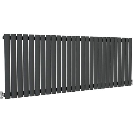 SKY Bathroom Oval Column Radiator Horizontal 600x1593mm Single Anthracite