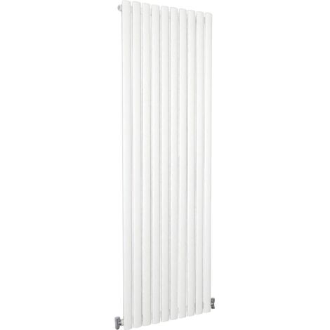 SKY Bathroom Oval Column Radiator Vertical 1800x590mm Single White