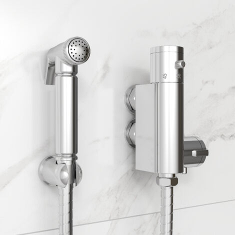 Sky Bathroom Thermostatic Mixer Bidets Toilet Valve Hand Held Douche Kit Muslim Spray Shower