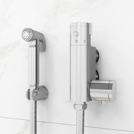Sky Bathroom Thermostatic Mixer Bidets Toilet Valve Hand Held Douche Kit Muslim Spray Shower