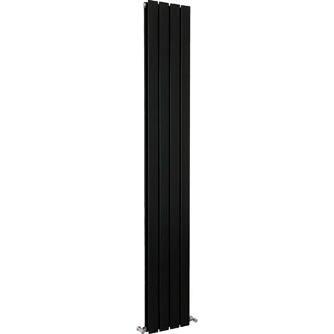 SKY Bathroom Flat Panel Radiator Vertical 1800x272mm Double Black