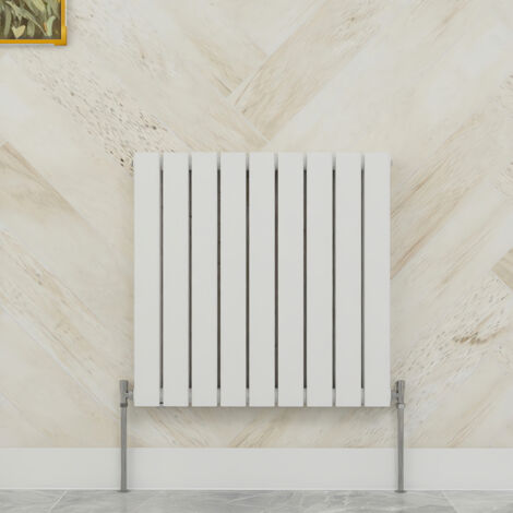 SKY Bathroom 600x612mm  Double White Horizontal Flat Panel Radiator Designer Central Heating Radiator