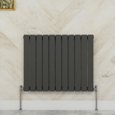 SKY Bathroom 600x748mm  Single Anthracite Horizontal Flat Panel Radiator Designer Central Heating Radiator