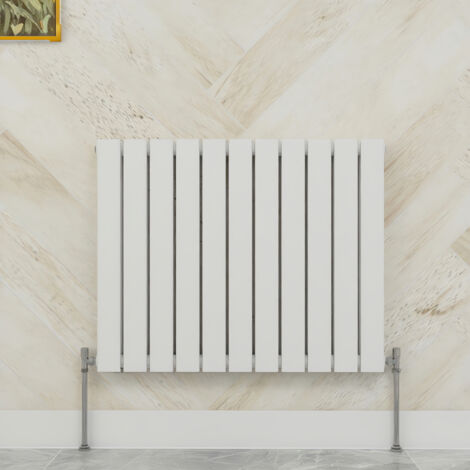 SKY Bathroom 600x748mm  Double White Horizontal Flat Panel Radiator Designer Central Heating Radiator