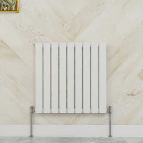 SKY Bathroom 600x612mm Single White Horizontal Flat Panel Radiator Designer Central Heating Radiator (1/5)