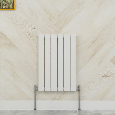SKY Bathroom 600x408mm Single White Horizontal Flat Panel Radiator Designer Central Heating Radiator