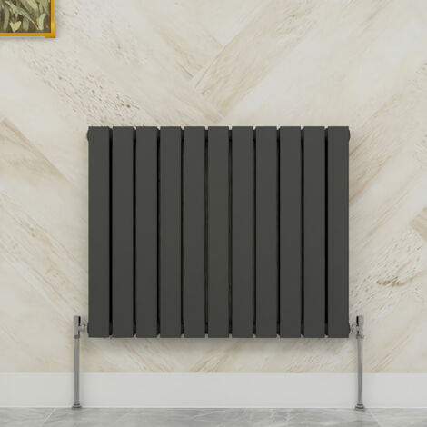SKY Bathroom 600x748mm  Double Anthracite Horizontal Flat Panel Radiator Designer Central Heating Radiator