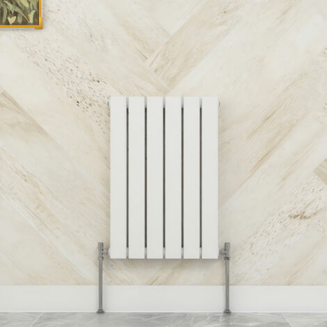 SKY Bathroom 600x408mm  Double White Horizontal Flat Panel Radiator Designer Central Heating Radiator