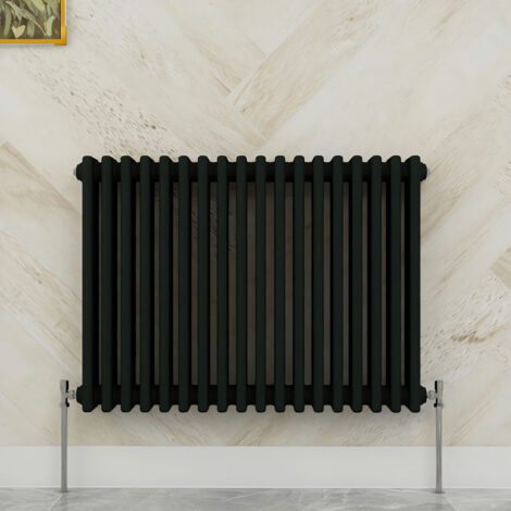 SKY Bathroom 600x830mm 3 Column Radiator Horizontal Black Traditional Column Radiator (1/5)