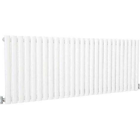 SKY Bathroom Oval Column Radiator Horizontal 600x1593mm Single White