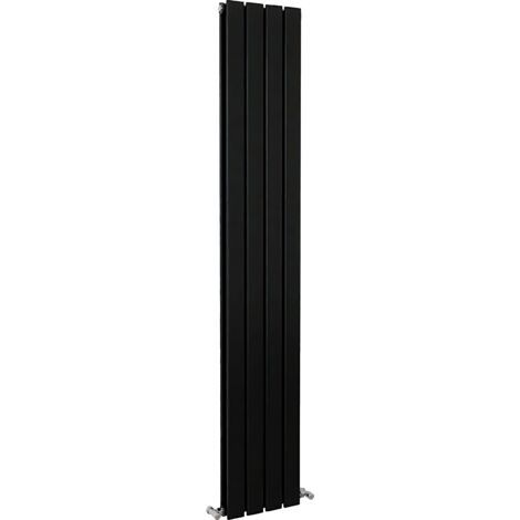 SKY Bathroom Flat Panel Radiator Vertical 1600x272mm Double Black