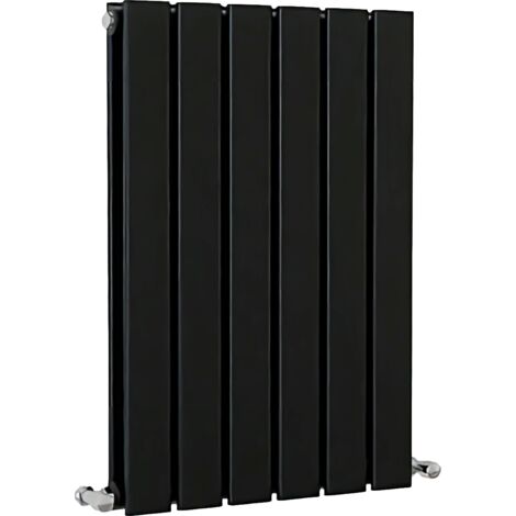SKY Bathroom Flat Panel Radiator Horizontal 600x408mm Double Black