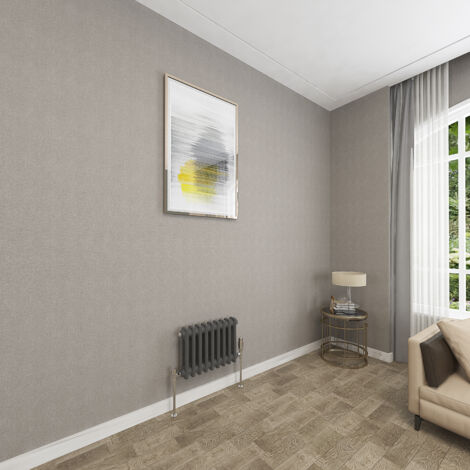 SKY Bathroom 2 Column Anthracite 300x425mm Traditional Cast Iron Style Radiator (1/5)