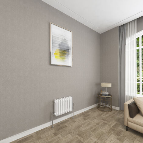 SKY Bathroom 3 Column White 300x425mm Traditional Cast Iron Style Radiator (1/5)