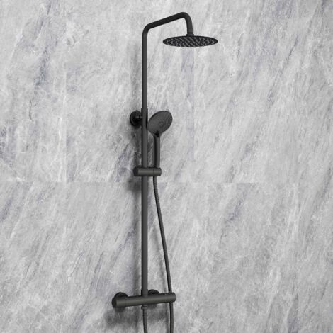 Sky Bathroom 3-Spray Pattern Round Set Thermostatic Shower Mixer (1/5)
