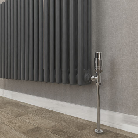 Traditional Cast Iron Style Radiator Horizontal 3 Column Anthracite 600x1460mm