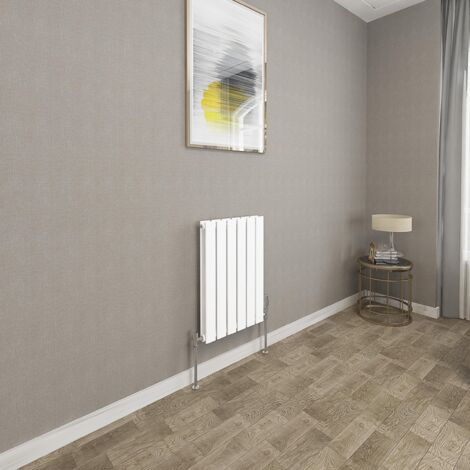 600x408mm White Double Flat Panel Radiator Horizontal Modern Central Heating Radiators