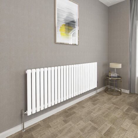 600x1593mm White Single Oval Column Radiator Horizontal Modern Central Heating Radiators