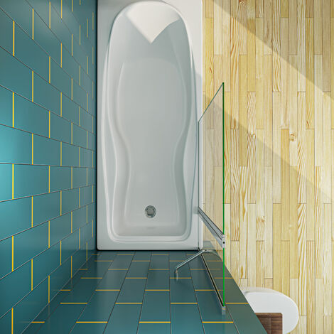 Pivot Bath Shower Screen Over Bathroom Glass Door Panel