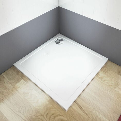 SKY Bathroom 760x760x30mm Square Slimline Walk in Wet Romm Stone Resin Shower Tray Base