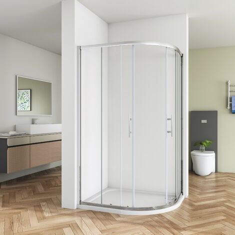 SKY Bathroom Bathroom 760x760mm Quadrant Shower Enclosure Corner Cubicle Door Safety Glass