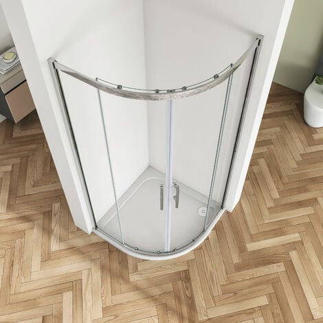 SKY Bathroom Bathroom 760x760mm Quadrant Shower Enclosure Corner Cubicle Door Safety Glass