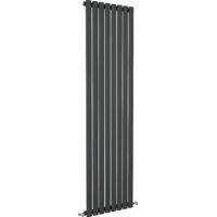 SKY Bathroom Oval Column Radiator Vertical 1800x472mm Single Anthracite